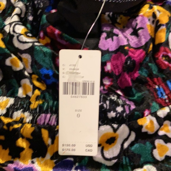 Anthropologie Velvet Floral Dress - Picture 6 of 6